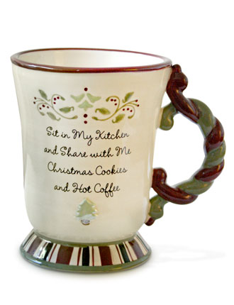 'Sit In My Kitchen' Christmas Mug image