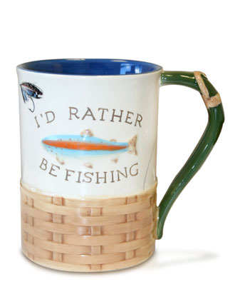 I'd Rather Be Fishing Mug image