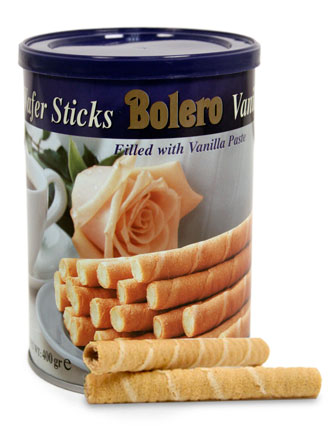 Bolero Vanilla Wafer Sticks-Large Tin image