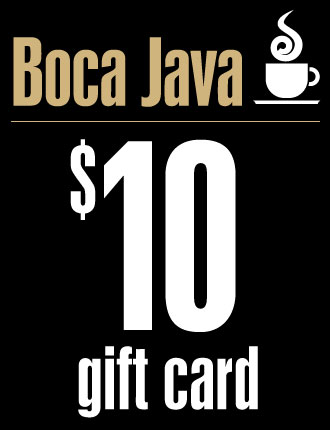$10 Boca Java Gift Card