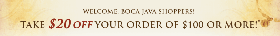 take $20 off your purchase of $100 or more