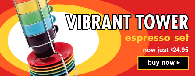 Vibrant Tower Espresso Set