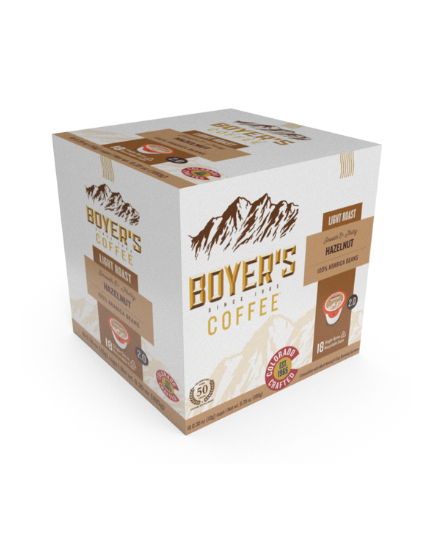 Boyers Coffee Hazelnut Single Serve 2.0